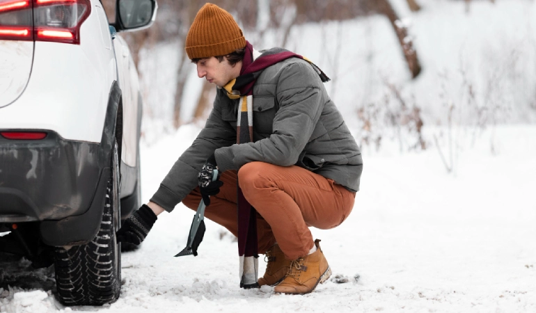 Kış şartlarında oto lastik yol yardım hizmetleri